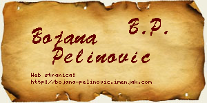 Bojana Pelinović vizit kartica